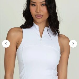 NWT Gold Hinge White Women's Tank Top
